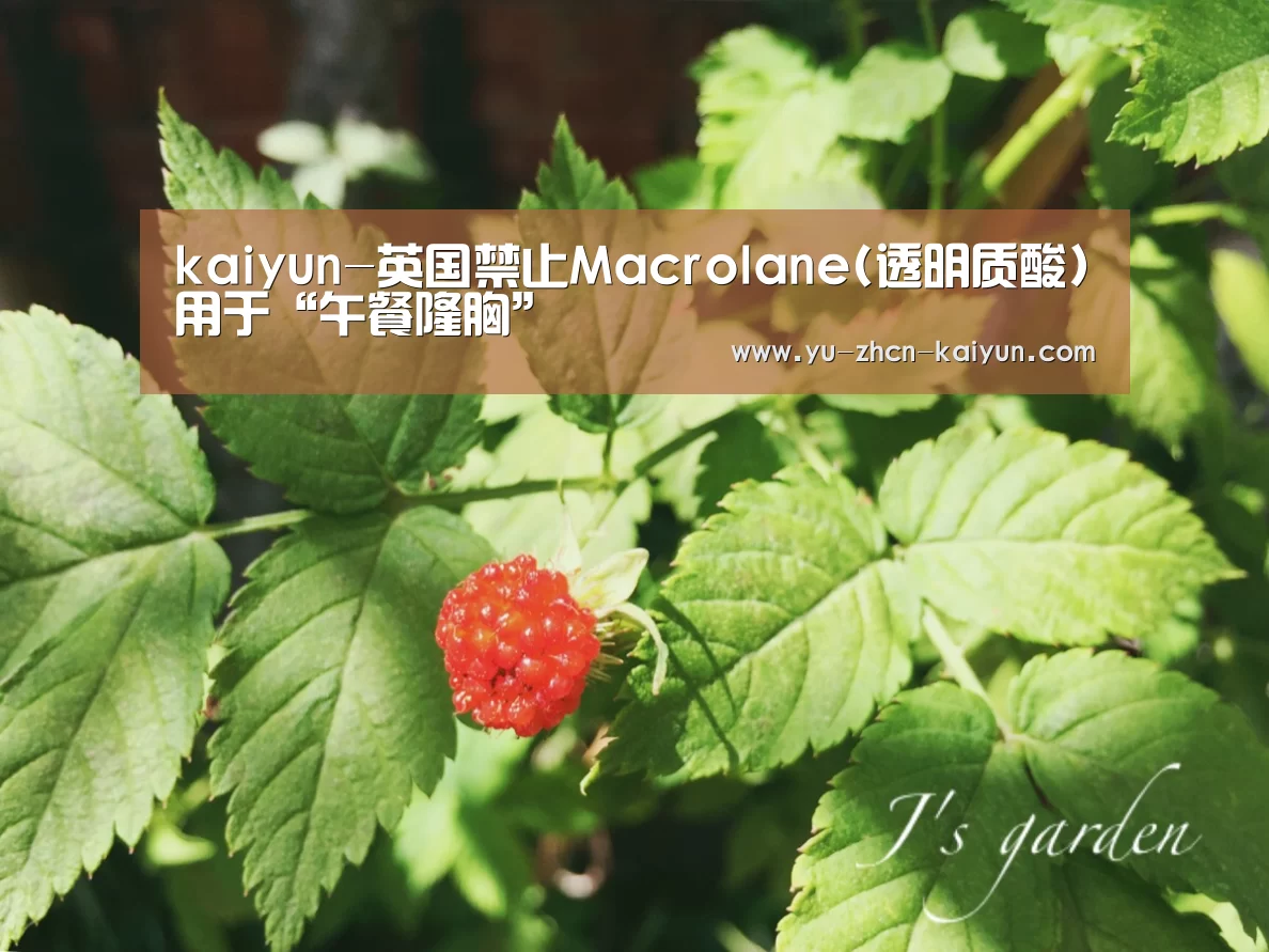 kaiyun-英国禁止Macrolane(透明质酸)用于“午餐隆胸”(图2) 开云